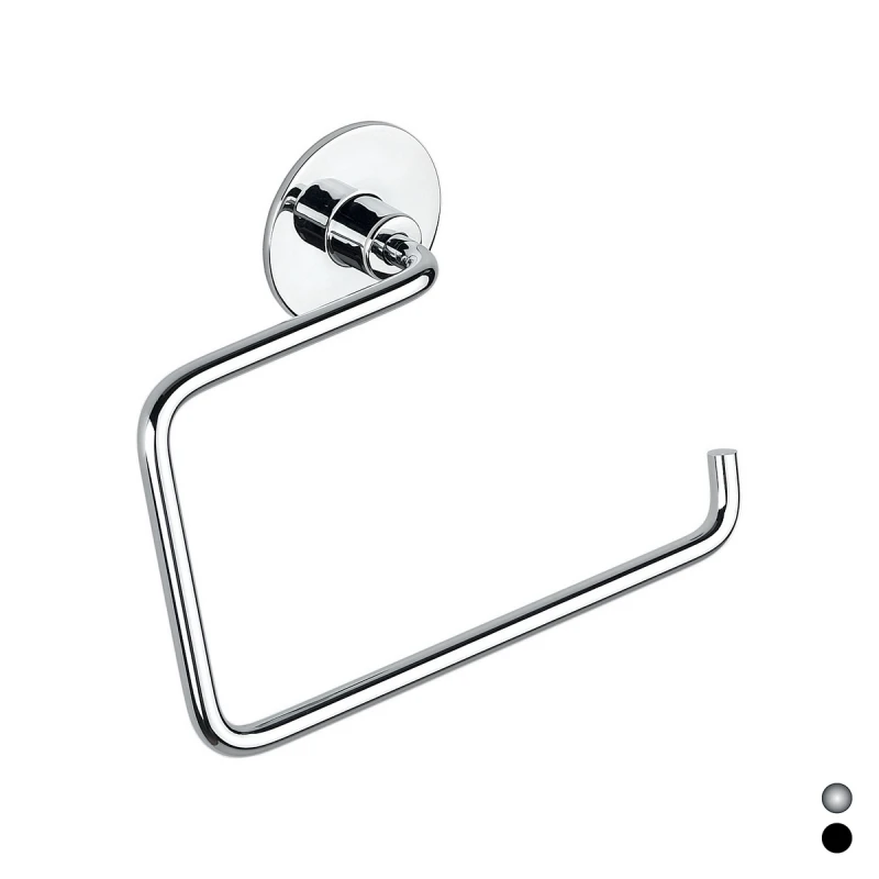 Porta asciugamani ad anello Wind METAF cromo