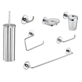 Set accessori bagno METAF Wind cromo