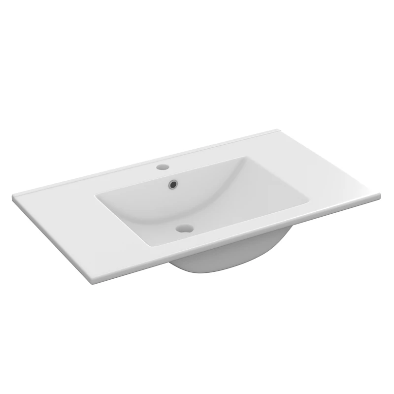 Lavabo consolle in ceramica DH cm 80 x 45