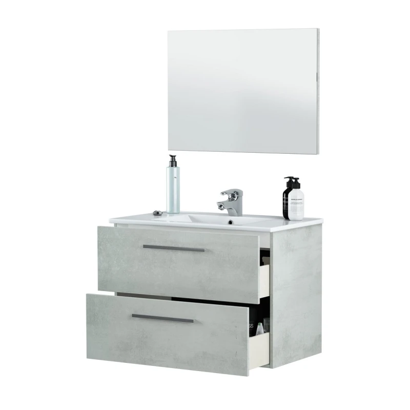 Mobile bagno sospeso ARUBA DH Cemento 57x80x45