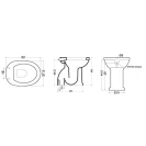 Vaso Bidet Anziani DH scarico a pavimento