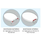 Sedile WC per disabili Matteo CW Bianco