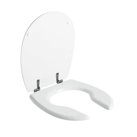Sedile WC aperto SANIS in MDF bianco per Ausil Line
