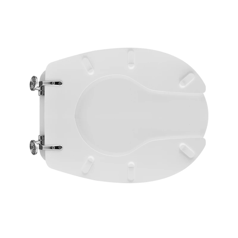 Sedile WC aperto SANIS in MDF bianco per Ausil Line