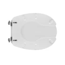 Sedile WC aperto SANIS in MDF bianco per Ausil Line