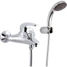 Rubinetto vasca esterno con doccia duplex - serie project Remer P02