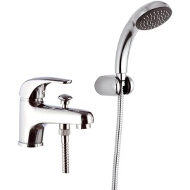 Rubinetto lavabo/vasca con deviatore integrato e kit doccia - serie project Remer P03
