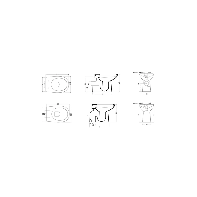 Vaso-bidet Confort 40 LINPH