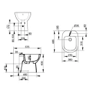 Bidet a terra Gemma 2 DOLOM in ceramica