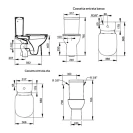 Vaso monoblocco Gemma 2 DOLOM in ceramica