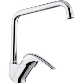 Rubinetto lavello con bocca alta a u girevole - serie project Remer P42U