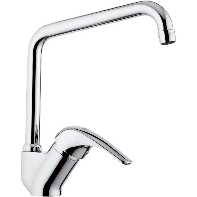 Rubinetto lavello con bocca alta a u girevole - serie project Remer P42U