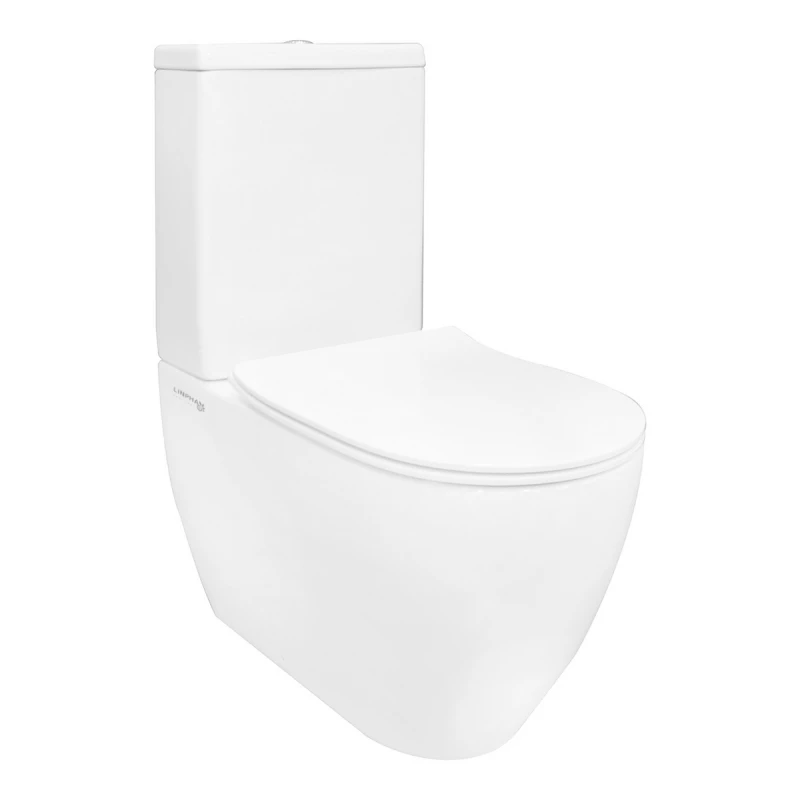Vaso monoblocco Greta LINPH filo muro rimless