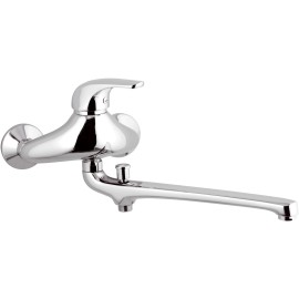 Rubinetto lavabo/vasca con bocca fusa lunga - serie project Remer P46