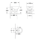 Vaso rimless filo muro LINPH Ambrosia
