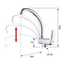Rubinetto sottofinestra lavello - serie project Remer P42R