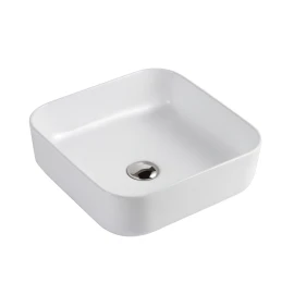 Lavabo quadrato LINPH 39x39 cm bianco lucido