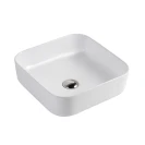 Lavabo quadrato LINPH 39x39 cm bianco lucido