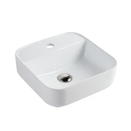 Lavabo rettangolare LINPH cm50x40 Bianco lucido