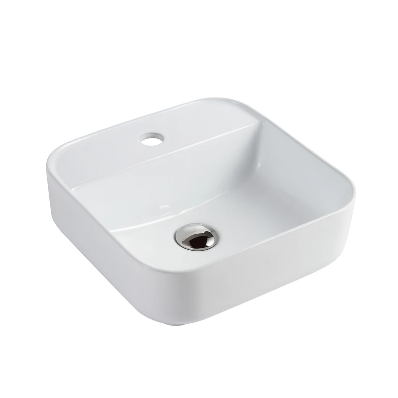 Lavabo rettangolare LINPH cm50x40 Bianco lucido