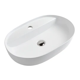Lavabo da appoggio LINPH cm 81x41 Bianco lucido