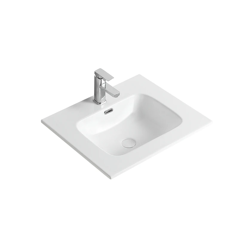 Consolle con vasca centrale LINPH 106 cm Bianco