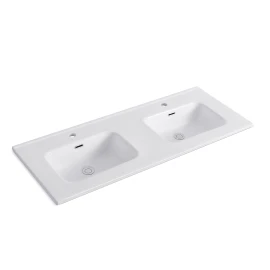 Consolle con doppia vasca centrale LINPH 121 cm