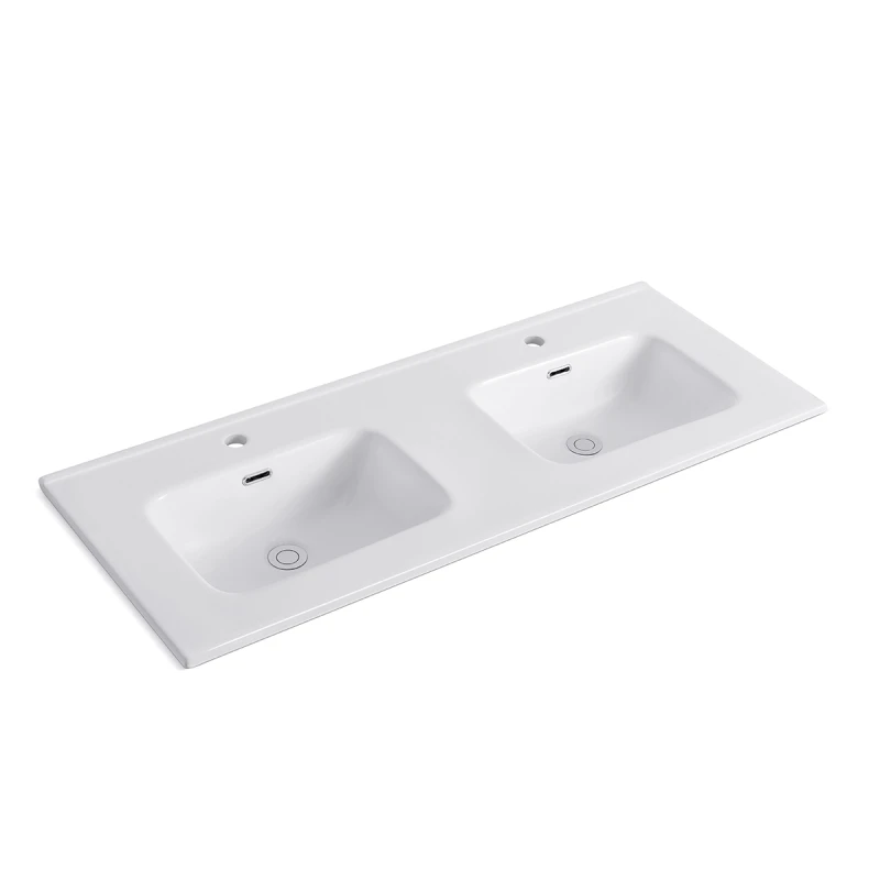 Consolle con doppia vasca centrale LINPH 121 cm
