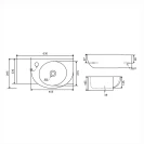 Lavabo a parete LINPH LP961 63x28,5
