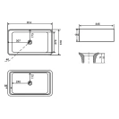 Lavabo da appoggio LINPH Mod. 06 Nero Opaco