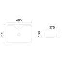 Lavabo semincasso LINPH RSI03 in ceramica