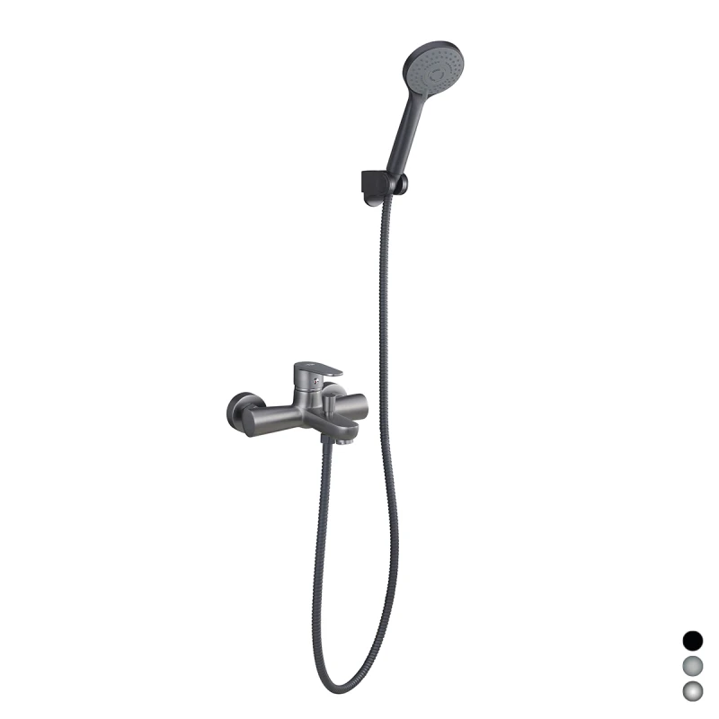 Miscelatore monocomando vasca DH Nichel Nero