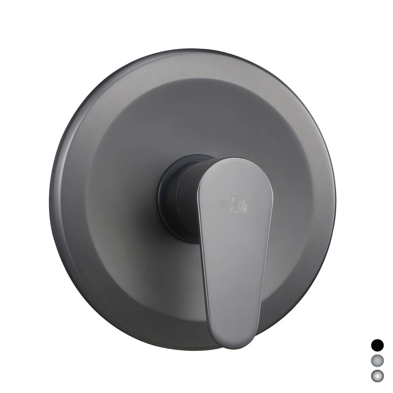 Miscelatore monocomando incasso doccia DH Nero opaco