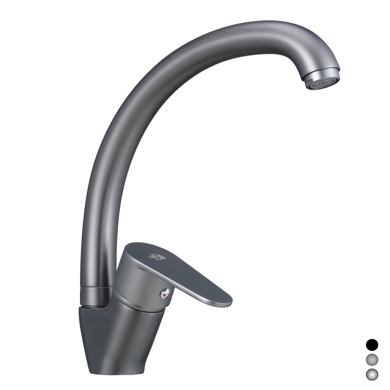 Miscelatore monocomando lavello DH nero opaco