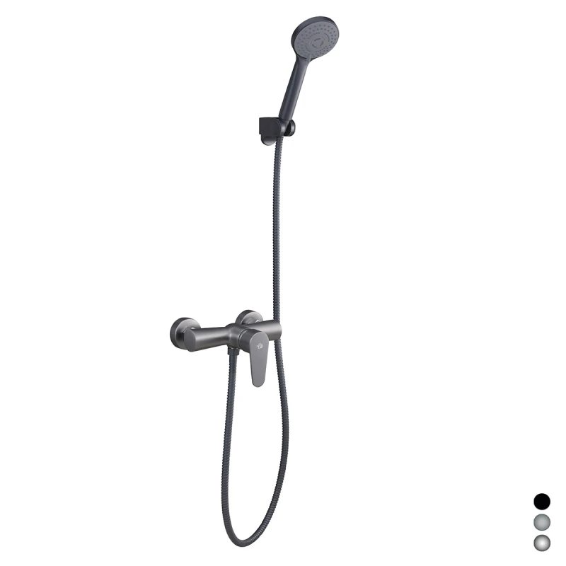 Miscelatore monocomando esterno doccia DH Nero opaco