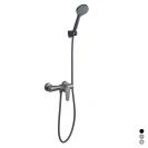 Miscelatore monocomando esterno doccia DH Nero opaco