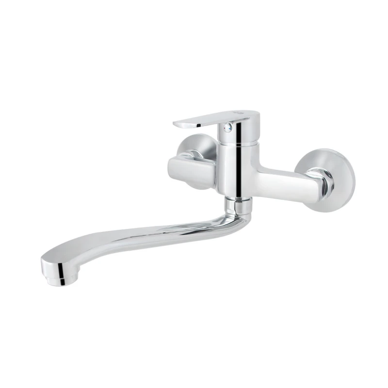 Miscelatore monocomando lavello a muro DH Margot cromo