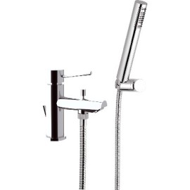Miscelatore lavabo/vasca con deviatore e kit doccia serie minimal Remer N03