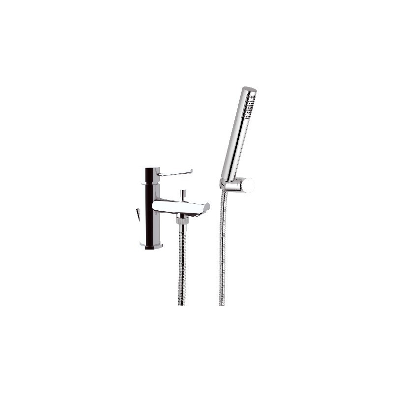 Miscelatore lavabo/vasca con deviatore e kit doccia serie minimal Remer N03