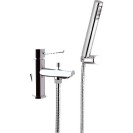Miscelatore lavabo/vasca con deviatore e kit doccia serie minimal Remer N03