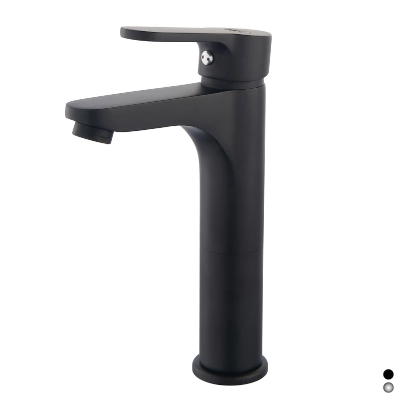 Miscelatore monocomando lavabo DH PACO Nero opaco