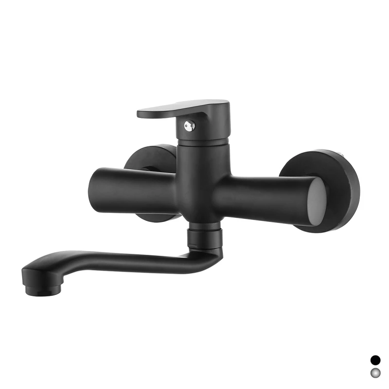Miscelatore monocomando lavello a muro DH cromo