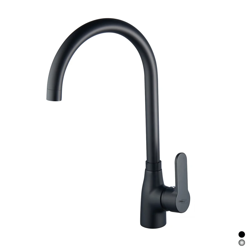Miscelatore monocomando lavello DH Nero opaco