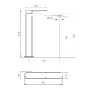 Miscelatore Lavabo Alto Rover Nero Opaco - Idrobric