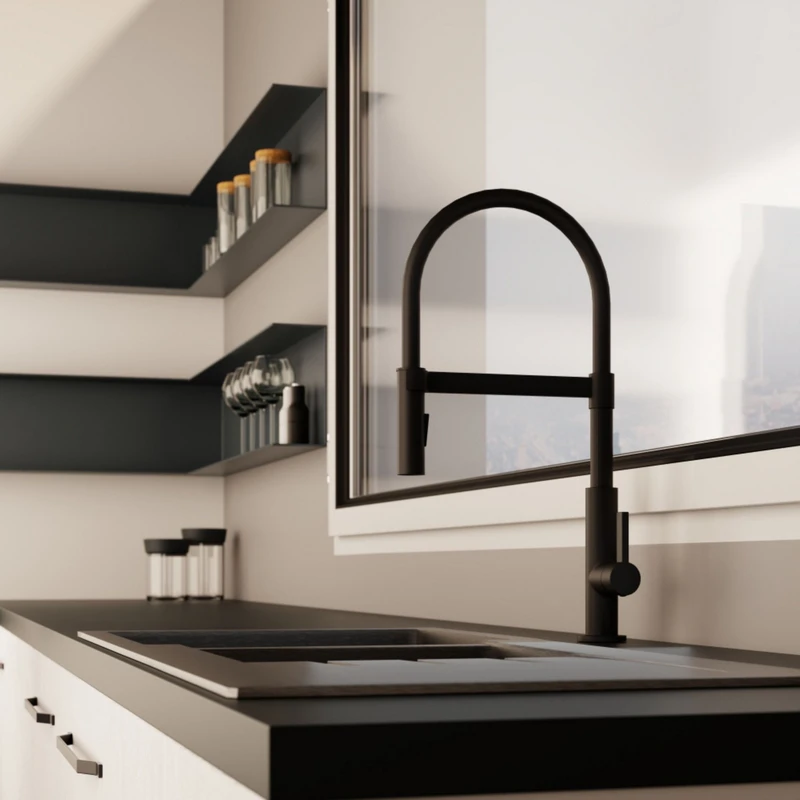 Miscelatore Cucina Lima Nero - Idrobric
