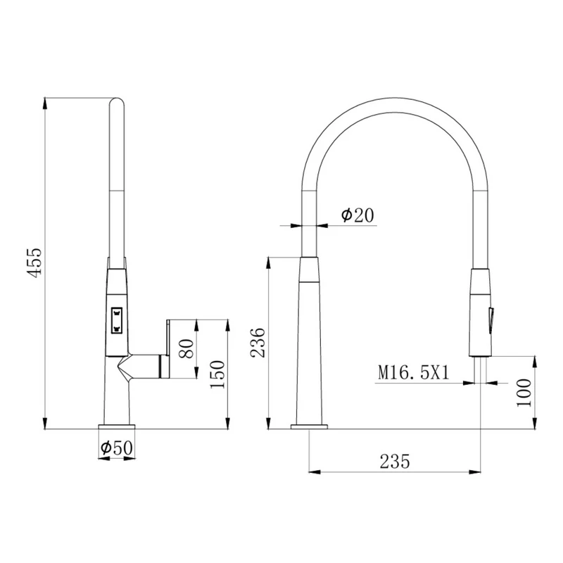 Miscelatore Cucina Swing Cromato - Idrobric