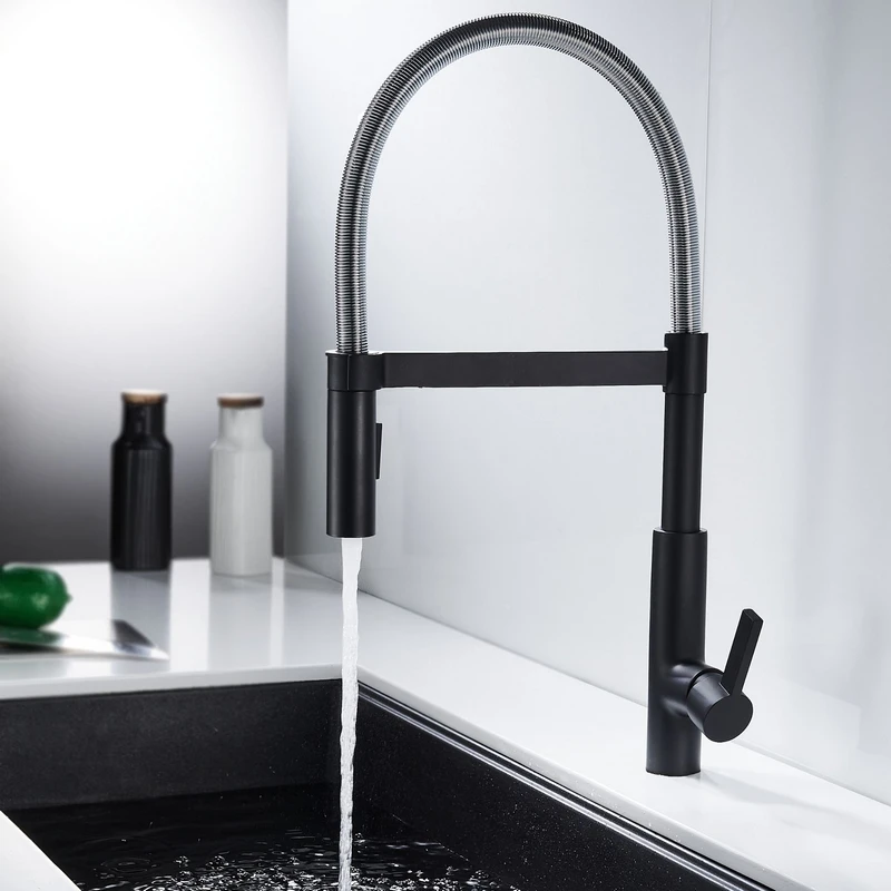 Miscelatore Cucina Elly Cromato Nero - Idrobric