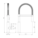 Miscelatore Cucina Elly Cromato Nero - Idrobric