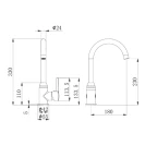 Miscelatore Cucina Bruxelles Ø35 Idrobric