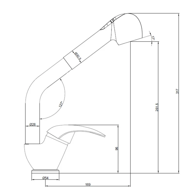 Miscelatore Cucina Eros Cromato - Idrobric